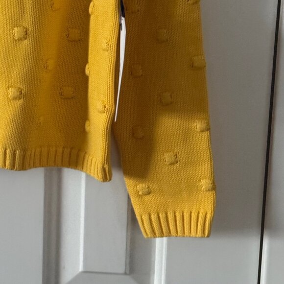 New Classic Prep Girls Elise Popcorn Cardigan Banana Cream Yellow Size 10 - Picture 2 of 15